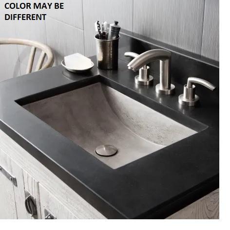 Native Trails NSL2014-A NativeStone 20-3/4" Rectangular Concrete Undermount Bathroom Sink - MSRP $523
