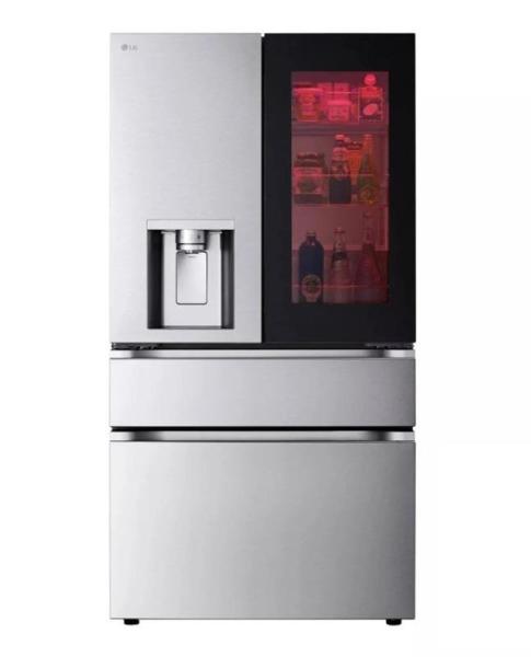 Shelf Pull Appliances - LG LF29S8365S 29 Cu. Ft. Smart InstaView MAX 4 Door French Door Refrigerator - MSRP $794
