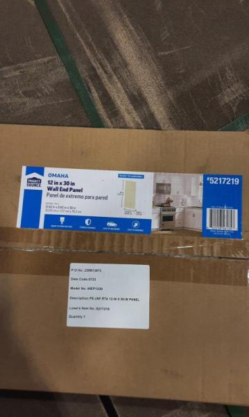 Truckload of Overstock - Project Source Unfinished Cabinet End Panels & Toe Kicks - MSRP $32,471
