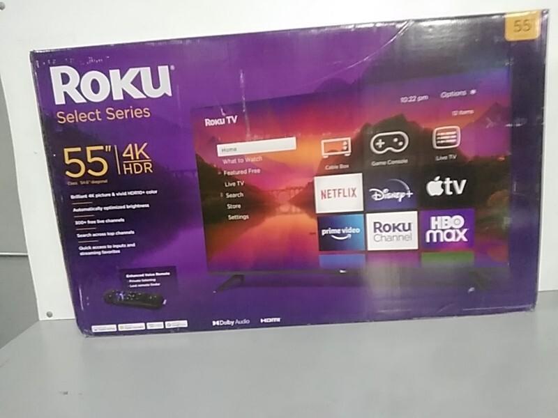 Roku Smart TV 55-Inch Select Series 4K HDR RokuTV with Roku Enhanced Voice Remote - MSRP $268