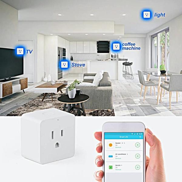 Smart Outlet Wi-Fi Plugs - Works with Alexa/Google