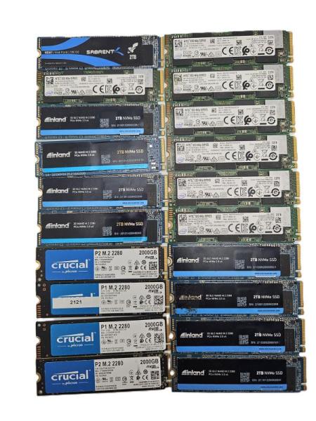 SOLID STATE DRIVES - 2TB NVMe M.2 SSDs (INTEL, CRUCIAL, AND MORE!!!)