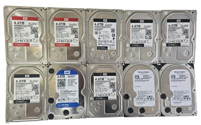 HARD DRIVES - WESTERN DIGITAL (WD) 4TB AND 1TB 3.5" SATA DRIVES