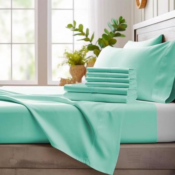 Home - Bamboo Bay 6-Piece King Size Cooling Sheet Set, ALMOSTAQIM Azan Clock for Prayer w/ Sound & Remote - MSRP $8,976
