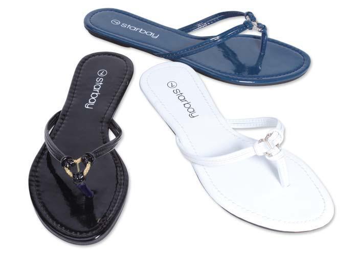 Ladies' Fashion Sandals - Heart Pendant