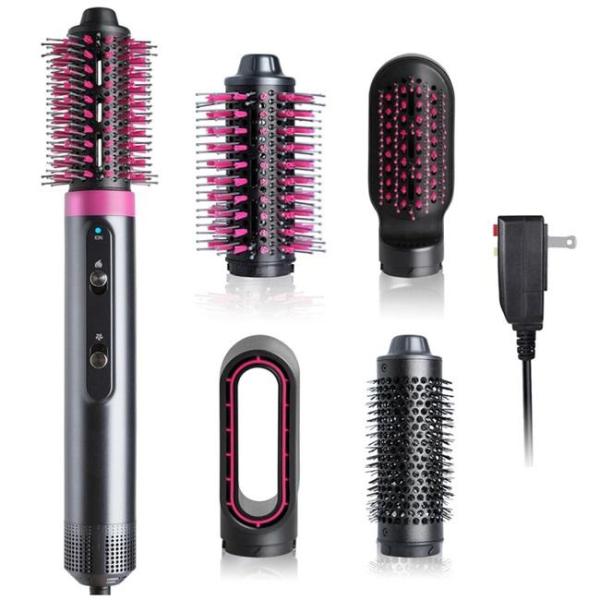 Beauty - ECOJIA Hight Speed Curling Hair Brush Blow Dryer, Couleurs Ionic Hair Straightening Brush & Iron- MSRP $31,137