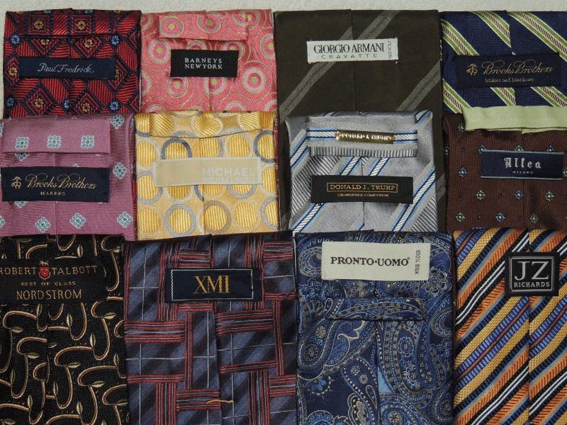 Designer High End Neckties Brioni Burberry Borrelli Canali Vineyard