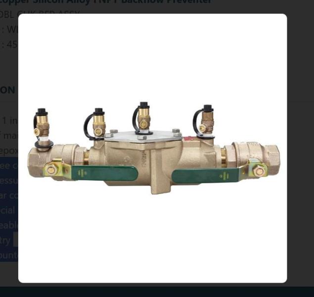 Watts 2" Double Check Backflow Preventers - MSRP $2,304