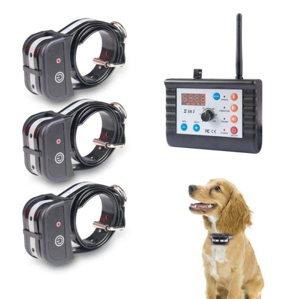 Pets - JUSTPET Dog Wireless Fence Training Collar, Fedciory Flea and Tick Prevention Collar - MSRP $1,508