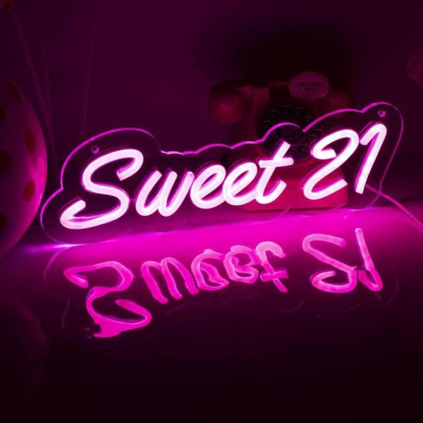 Lawn & Garden - NINTHVEEN LED Sweet 21 Neon Sign Pink, HENWALL 10 RULES OF A NORMAL ECG Perfect Home Decor -MSRP $5,199