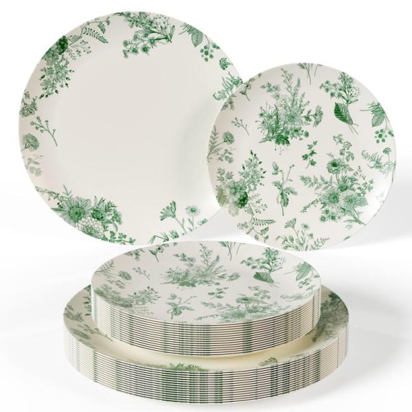 Kitchen - Trendables 40 Piece Plastic Disposable Plates Set, Simax 6 Piece Round Casserole Set - MSRP $3,151