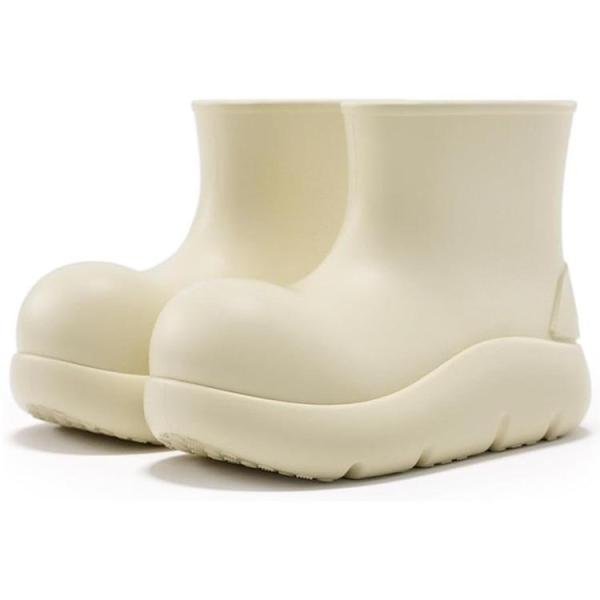 Shoes - BEYS Women's Mid Heel Waterproof Ankle Rain Booties, Viapipa Women's Waterproof Silver Snow Boots - MSRP $7,867