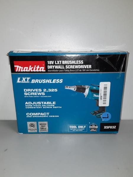 Makita 18V LXT Lithium-Ion Brushless Cordless Drywall Screwdriver, Push Drive Technology - MSRP $189