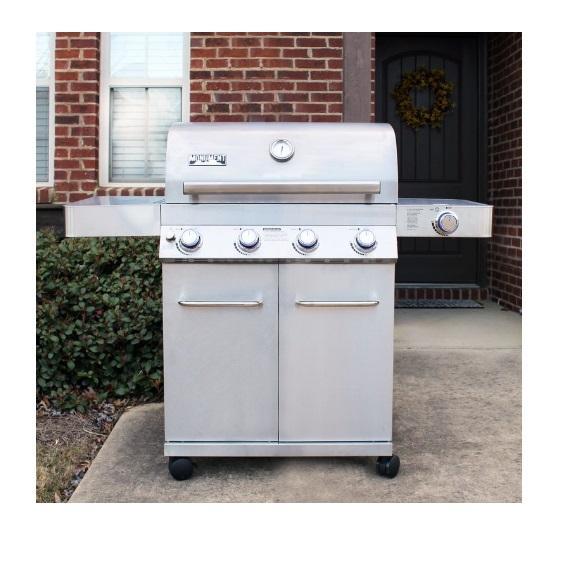 Houseware- Monument Grill 17842 4-Burner Propane Gas Grill, Madalyn Cabinet Pantry 2-Door, Shila Bed Frame -MSRP $1,725