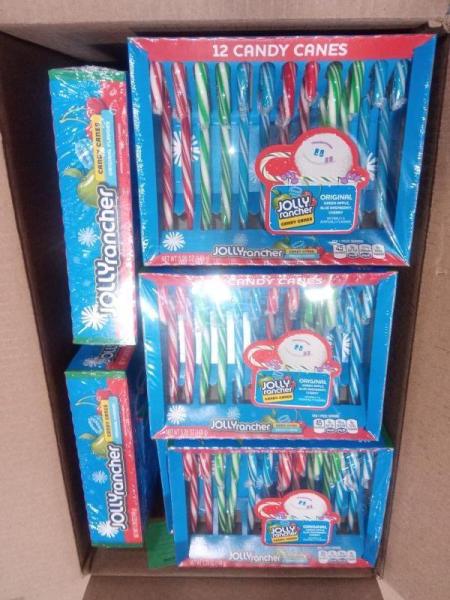 Grocery - Jolly Rancher Candy Canes, Royal Dansk Cookies, Bauducco Panettone - MSRP $5,933