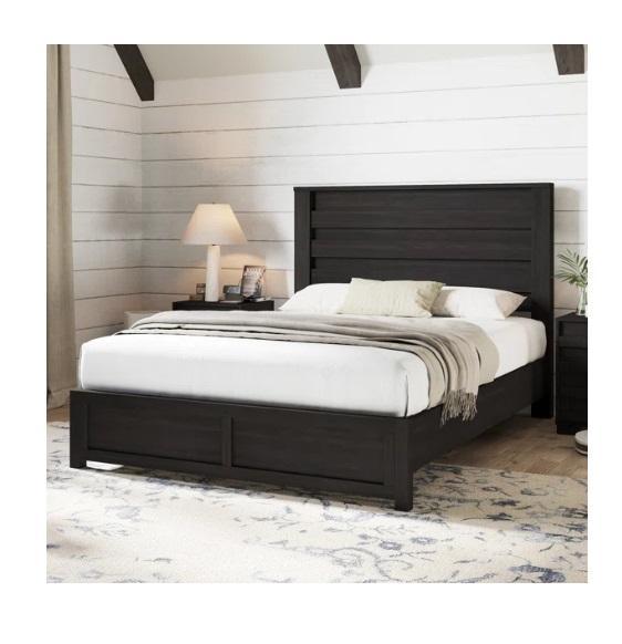 Furniture - Louby 49" Farmhouse Platform Bed, Jiovanna Faux Leather Accent Chairs, HomeLux Pet Pen - MSRP $1,328