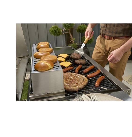 Housewares - Propel+ Four Burner 3-in-1 Gas Grill, Bradenburg Lift Up Upholstered Storage Platform Bed - MSRP $1,810