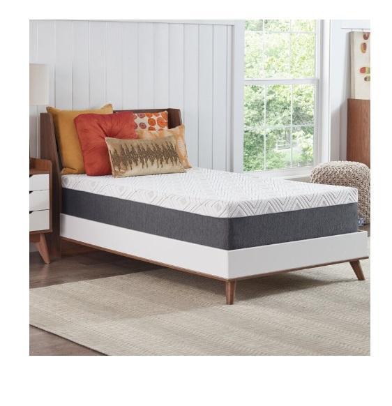 Furniture - Sealy Cool 12" Medium Memory Foam Mattress, Mirsade 27.09'' W Leather Upholst Accent Armchairs -MSRP $1,647