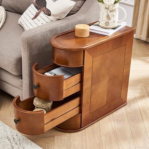 Furniture - Solid Wood Chairside End Table, Electric Fireplace TV Stand - Est Retail $3,638