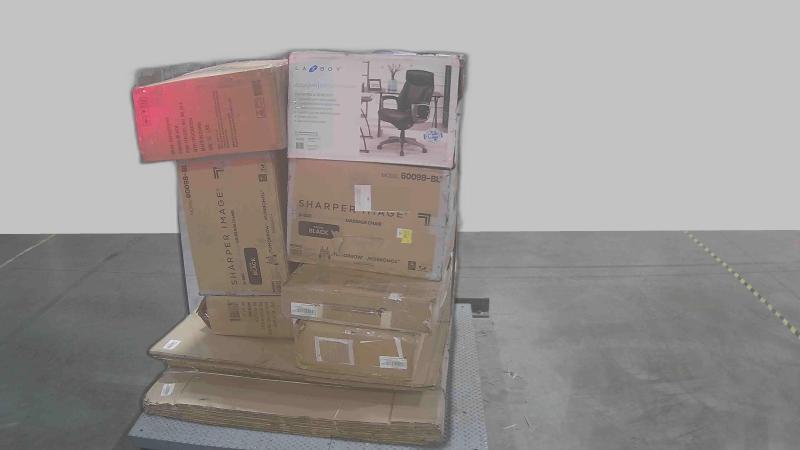 Salvage General Merch - La-Z-Boy Arcadian Desk Chair, HP Black Printer Ink, ViewSonic 32" Monitor - MSRP $5,733
