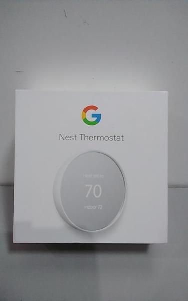 Google Nest Thermostat, Cotton Snow; Energy Star Certified, Smartphone App Control, Backlit Display - Est Retail $129