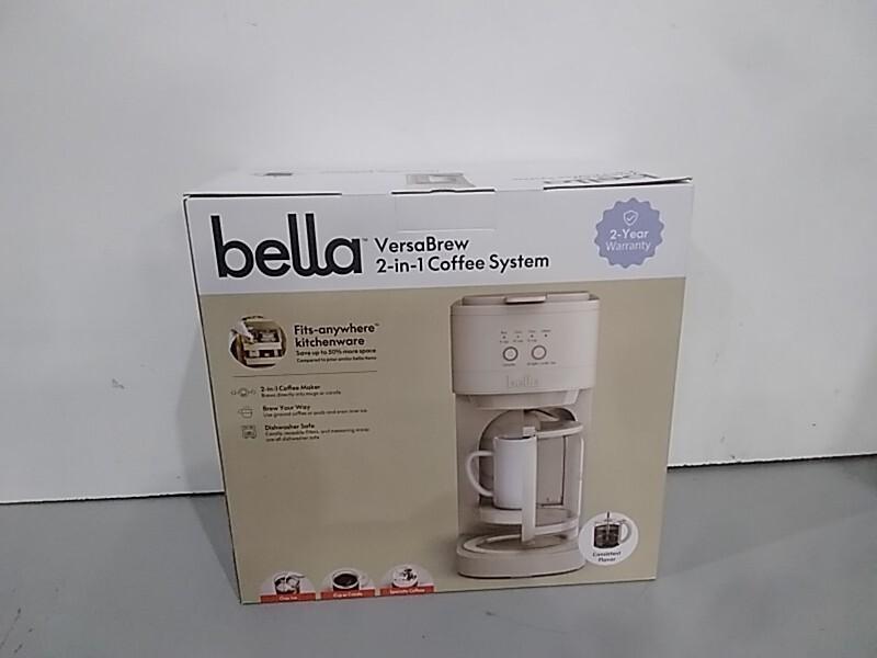 bella VersaBrew 2-in-1 Coffee Maker, 60oz Tank, Oatmilk - MSRP $79