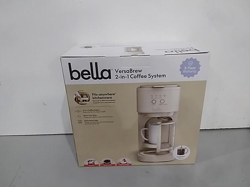 bella VersaBrew 2-in-1 Coffee Maker, 60oz Tank, Oatmilk - MSRP $79