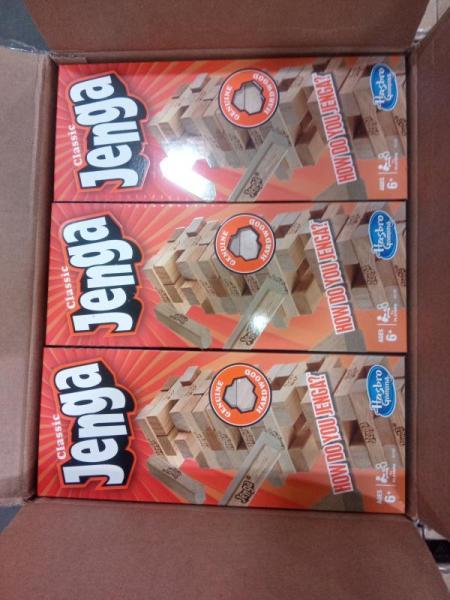 Pallet of Jenga Classic Edition Game of Skill - MSRP $8,276