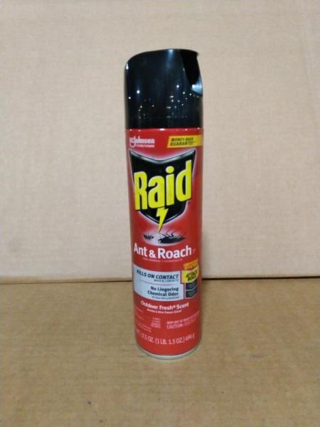 Pallet of Raid 17.5 Oz. Outdoor Fresh Scent Aerosol Spray Ant & Roach Killer - MSRP $6,364