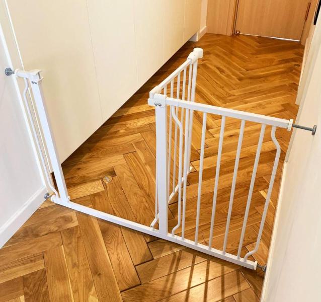 Home - Allied Brass 36 Inch Double Towel Bar, BalanceFrom Easy Walk-Thru Safety Gate - MSRP $18,718