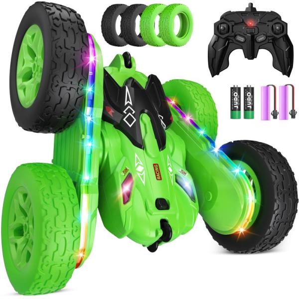 Toy - Jimdella Double Sided Rotating RC Stunt Car w/ Sides Light Strip, Biulotter 3-in-1 Toddler Golf Set - MSRP $2,632