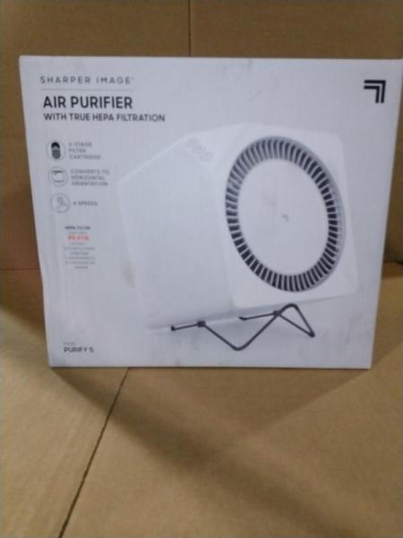 Pallet of Sharper Image Purify 5 White Air Purifiers - MSRP $4,399