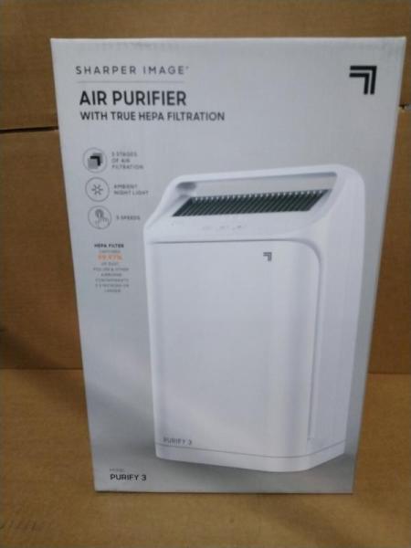 Pallet of Sharper Image Purify 5 & 3 White Air Purifiers - MSRP $4,759