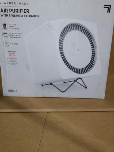 Pallet of Sharper Image Purify 5 White Air Purifiers - MSRP $4,399