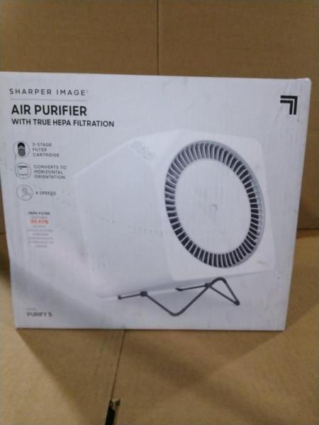 Pallet of Sharper Image Purify 5 & 3 White Air Purifiers - MSRP $4,039