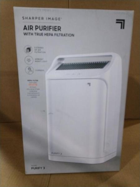 Pallet of Sharper Image Purify 5 & 3 White Air Purifiers - MSRP $4,039