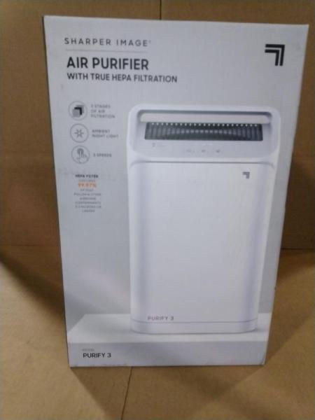 Pallet of Sharper Image Purify 3 White Air Purifiers - MSRP $1,079