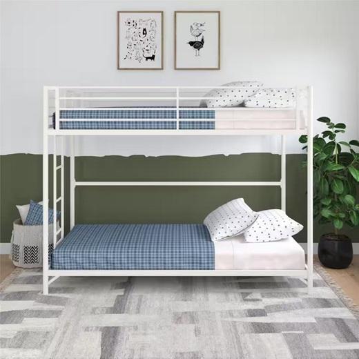 Furniture - DHP Daven Metal Bunk Bed, Cosco Plastic Folding Indoor/Outdoor Chair - MSRP $1,067