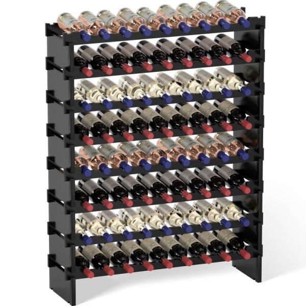 Domax Floor Freestanding 8-Tier Wine Bottle Holder Storage Racks - MSRP $86