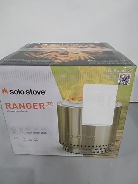 Solo Stove Ranger 2.0 with Stand - 15 Inch Smokeless Portable Fire Pit, Stainless Steel - MSRP $234