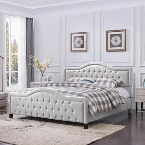 TRUCKLOAD Furniture - Latitude Run Upholstered Sofa With Ottoman, Red Barrel Studio Elifnaz Platform Bed - MSRP $32,205