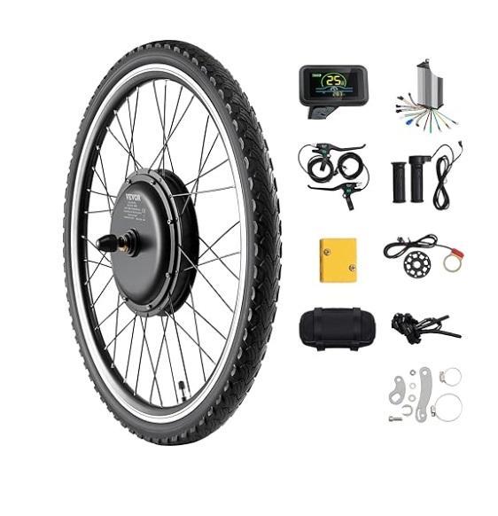 VEVOR 1000W Electric Bike Conversion Kit, Alesis Turbo Mesh Drum Kit, MSI Pro MP273AW, 27" Monitor - MSRP $4,792
