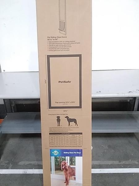 PetSafe Doggy Door for Sliding Glass Doors for Large Dogs, Adjustable Height, No-Cut Install, White - MSRP $249