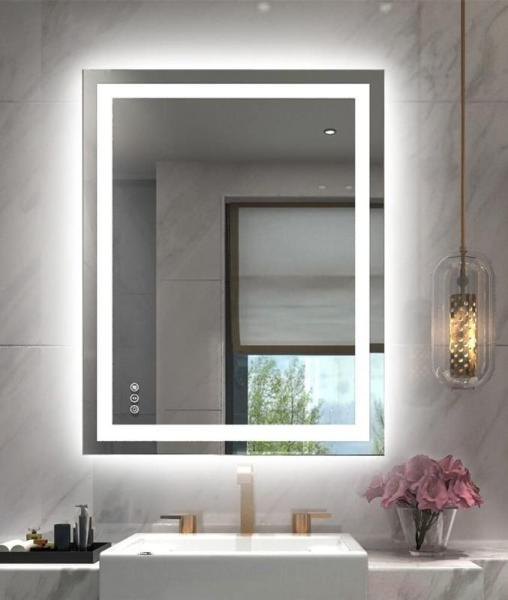 Amorho LED Bathroom Mirror 24"x 36" with Front - MSRP $149