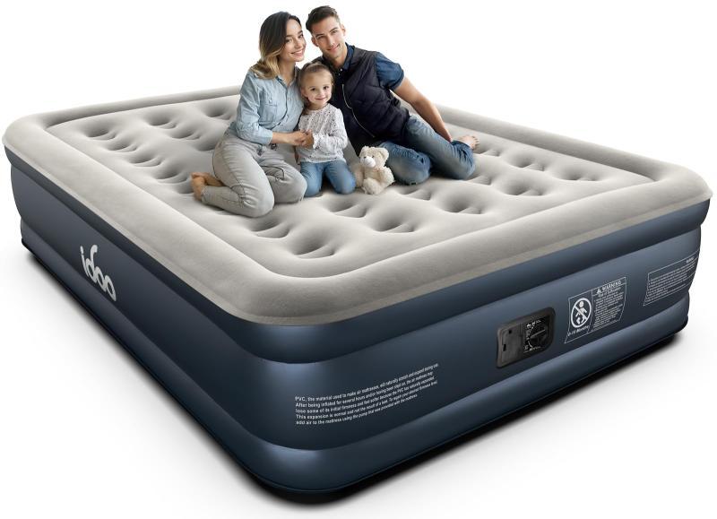 iDOO Queen Air Mattress with Built in Pump 18 Raised - MSRP $71
