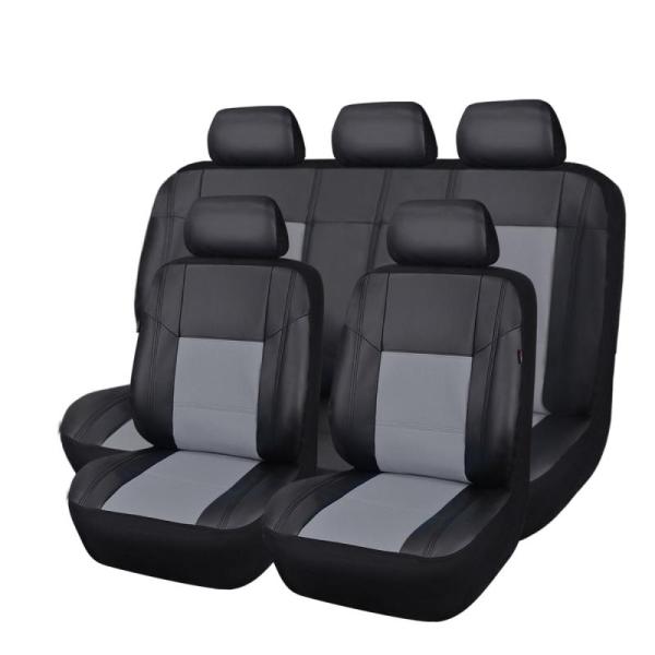 CAR PASS Skyline PU Leather CAR SEAT Covers - Universal FIT - MSRP $49