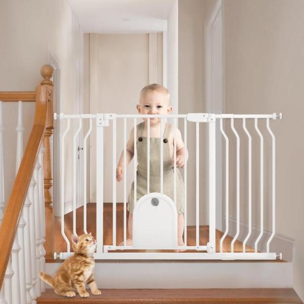 Baby Gate, w/Cat Door - MSRP $48