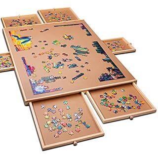PlayVibe 1500pc Puzzle Locker/Board, w/Drawers - MSRP $52