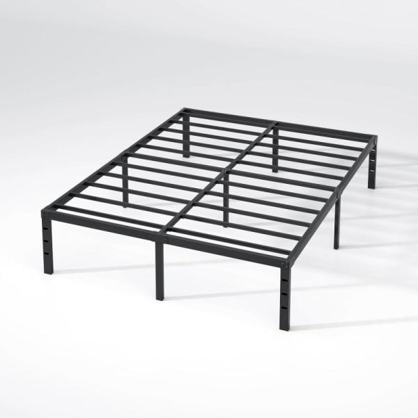 NEW JETO Metal Bed Frame, Queen w/Storage - MSRP $48