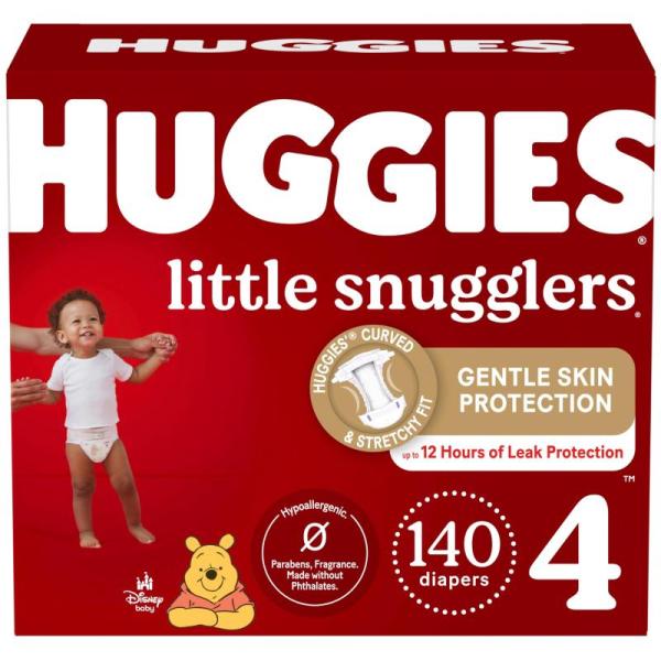 Huggies Little Snuggler's Diapers, Size 4 - MSRP $61